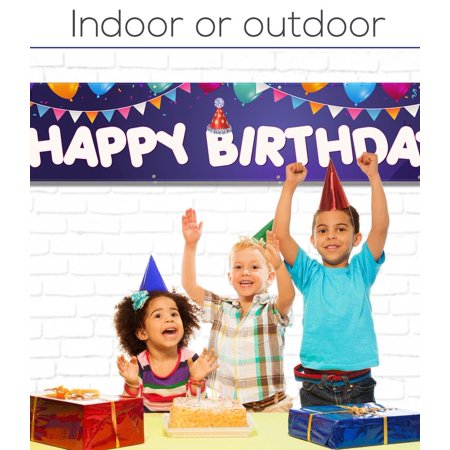 Banniere De Joyeux Anniversaire Taille 98 X 18 Pouces Decorations De Fete D Anniversaire Pour Interieur Ou Exterieur Walmart Canada Banniere De Joyeux Anniversaire Taille 98 X 18 Pouces Decorations De Fete D Anniversaire Pour Interieur Ou Exterieur Walmart Canada