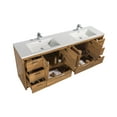 thumbnail image 5 of Alma Allier 84" Gloss White Vanity With A Integrated Sink, 5 of 12