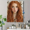 thumbnail image 4 of Redhead Girl Canvas Art Print，Perfect for Bedroom，Living Room，Bathroom，Office，and Dorm Decor, 4 of 8
