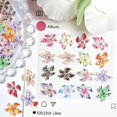 thumbnail image 4 of Colgantes de uñas UEYRSED, 60 unidades, flores de hibisco en 3D para mujer, 4 of 7