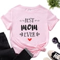 thumbnail image 6 of Dujiujun Best Mom Women Top Decorative Perfect Gifts Polyester Short Sleeve Tee Top for Summer, 6 of 8