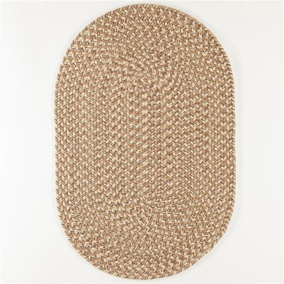 Rhody Rug CD56R024X036 2 x 3 ft. Camden Tweed Oval Rug, Natural