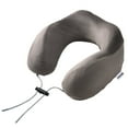 thumbnail image 2 of Upgraded Memory Foam Travel Neck Pillow, U-Shaped Support for Airplane & Car, Dark Gray, 2 of 11