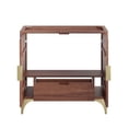 thumbnail image 4 of Modway Daylight 36" Solid Mango Wood Bathroom Vanity Cabinet in Walnut, 4 of 7