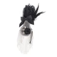 thumbnail image 4 of Insignias de broche retro perfecl Borla de plumas negras, 4 of 8