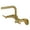 Brushed Brass, variant on Kingston Brass Concord 8-Inch Adjustable Center Wall Mount Kitchen Faucet, Matte Black