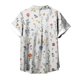 thumbnail image 4 of Eres Más Que una Camisa de Puntuación de Prueba Turndown Collar Impreso Blusa, Manga Corta Moda Casual Top, 4 of 5
