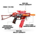 thumbnail image 5 of XSHOT Hyper Gel Trace Fire Motorized Blaster (10,000 Pellets) Outdoor Blaster by ZURU for Ages 14+, 5 of 9