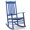 Navy Blue, variant on WoofPaw Outdoor Rocking Chair, Solid Wood High Back Rocker, All Weather Lounge Chair for Porch Patio Fire Pit Garden Backyard Deck Indoor, Wave Shape,Mint Green