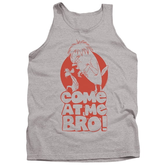 Looney Tunes Come At Me Adult Tank Top Athletic Heather