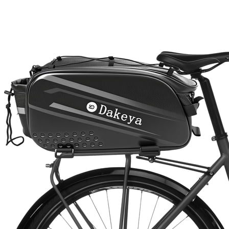 10L Bike Bags for Bicycles Rear Rack,Water Resistant Ebike Bag Electric Bike Saddle Panniers Bicycle Trunk Bag with Reflector/Shoulder Strap Cycling Accessories for Commuter Travel Outdoor