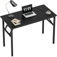 thumbnail image 3 of Folding Computer Desk Foldable Work Desk Table Writing Desk Folding Home Office Desk  No  to Assemble  Teak&, 3 of 4