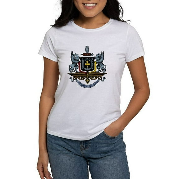 CafePress - Psi Upsilon Colored Crest T Shirt - Women's Classic T-Shirt