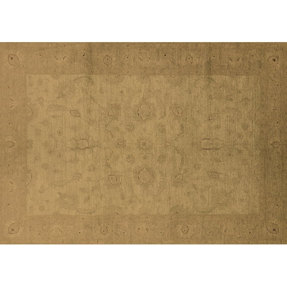 Ahgly Company Indoor Rectangle Oriental Brown Industrial Area Rugs, 7' x 10'