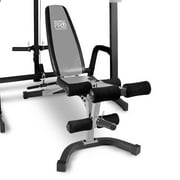 Marcy Home Gym Fitness Deluxe Cage System Machine with Weight Lifting Bench