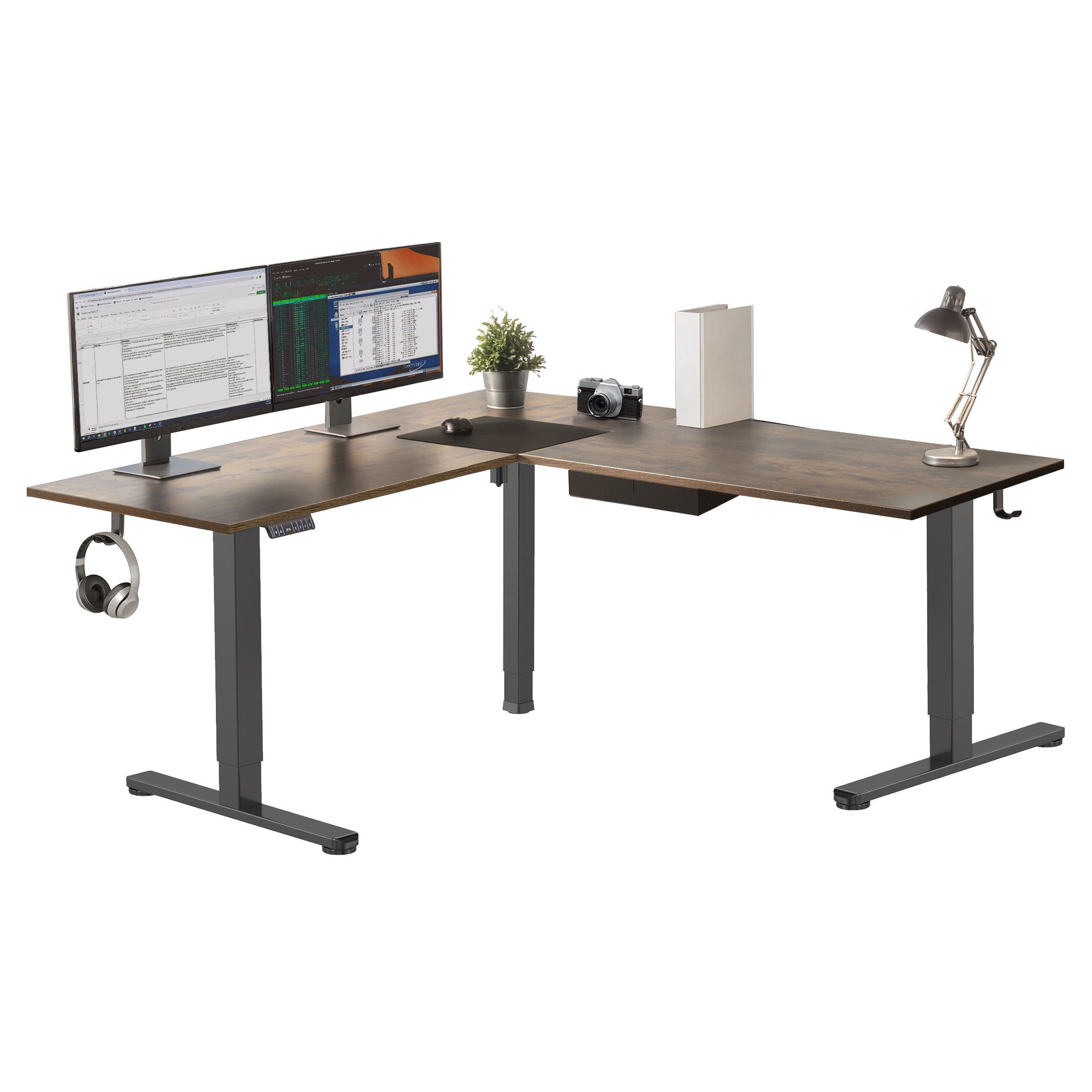 XL Electric Height Adjustable Corner Standing Desk