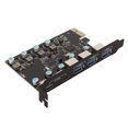 thumbnail image 2 of Tarjeta Adaptadora PCI Express Bling Bling USB3.1 5 Gbps 5 Puertos Adaptador de Red PCIe, 2 of 12