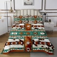 thumbnail image 1 of Western Quilt Set Geometric Aztec Bedspread Set Queen,Southwestern Coverlet Set Vintage Cowhide Quilted,Cow Print Western Decor for Home, 1 of 3
