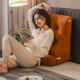 thumbnail image 4 of Triangular Bed Wedge Pillow with Adjustable Neck Support - Ergonomic Headboard Backrest for Reading, Watching TV & Gaming - for Beds, Sofas & Floor Lounging 21.6"x17.2"x10.2", 4 of 5