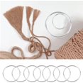 thumbnail image 4 of Aros metálicos para manualidades BetterJonny de 15 cm, 20 piezas, color plata, 4 of 7