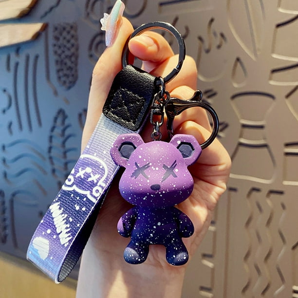 Plush Keychains Novelty Adorable Anime Bear Wallet Coin Purse Key