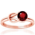 thumbnail image 1 of GemsNY July Birthstone - Vintage Prong Set Round Ruby Solitaire Ring (Grade - AAA | 0.65cts.), 1 of 4