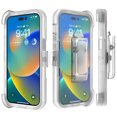 thumbnail image 2 of Elegant Choise Phone Case with Belt Clip Holster Stand for iPhone 14 Pro Shockproof Cover, Clear, 2 of 9