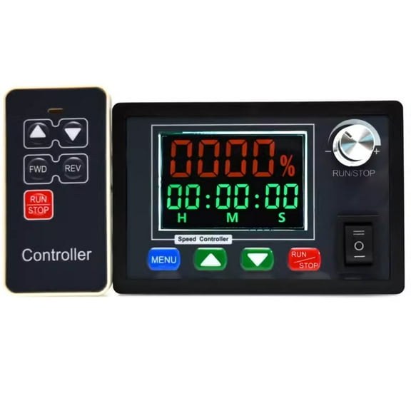 TAPDRA Wireless DC Motor Speed Controller 10-55V 40A LCD Display Reversible for Brush Motors Precision Control Remote Included