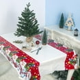 thumbnail image 1 of EGNMCR Nappes, Chemin de Table Nouvelle Décoration de Noël Nappe en PVC 180*110cm Imperméable, 1 of 8
