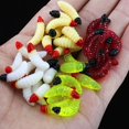 thumbnail image 2 of 50 Uds. Pesca gusano gusano cebo suave flotante biónico Jigging señuelos (blanco) Ehuebsd Para Estrenar, 2 of 3
