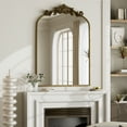 thumbnail image 7 of YVANLA 30"x42" Arched Vanity Bathroom Mirror Decorative Baroque Style Wall Mirror, Antique Bronze, 7 of 7