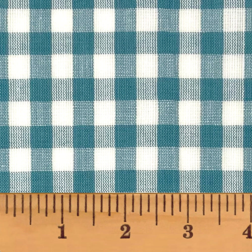 JCS Ginger Blue 5 Plaid Homespun Cotton Fabric Sold by the Yard