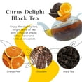 thumbnail image 3 of MyRoyalte Citrus Delight Organic Black Tea, Loose Leaf Tea Blend of Citrus and Chocolate Aroma, 5 oz, 3 of 6