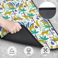 thumbnail image 5 of Uemuo Car Floor Mats - Summer Leopard Pattern Carpet Floor Mats for Cars, Auto Accessories Front & Rear Car Floor Foot Mat Sets of 4 Pieces, 5 of 6