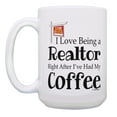 thumbnail image 2 of ThisWear Real Estate Agent Gifts I Love Being a Realtor After Coffee Gift Mug 15oz Coffee Mug, 2 of 4