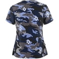 thumbnail image 2 of Hauts à Manches Courtes pour Femmes à Col en V Blouse T-shirt d'Uniforme de Travail pour Femmes, 2 of 3
