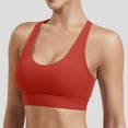 thumbnail image 2 of Everyday Bras for Women Pack of Bra Women S Bras Sports Bra Low Support 2 Cup Push up Bra Womens Bras No Underwire High Support Sports Bras One Shoulder Sports Bra Top Women Sports Bra High Red M, 2 of 6