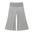 thumbnail image 3 of DHFJKG Capri Pants For Women Loose Fit Wide Leg Cropped Trousers Polka Dot Casual Summer Stretchy Soft Leisure Trousers, 3 of 3