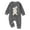 Grey, variant on Toddler Boy Easter Outfit Bunny Embroidery Baby Boy Easter Romper Jumpsuit Bodysuit First Easter Baby Girl Outfit 0-3 Months