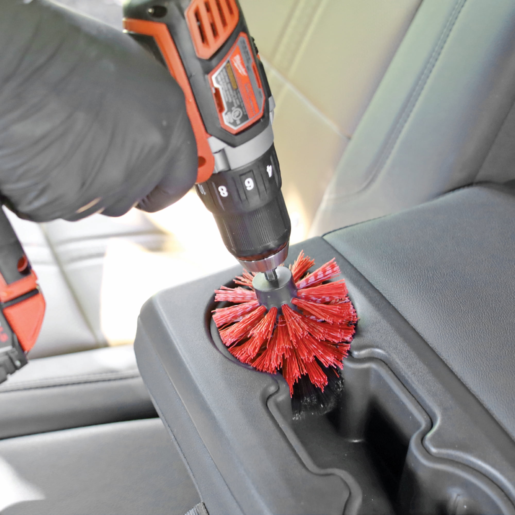 Platinum Series 4-Piece Drill Brush Set – Cleaning Tool for Wheels, Bathroom, and Tough Stains