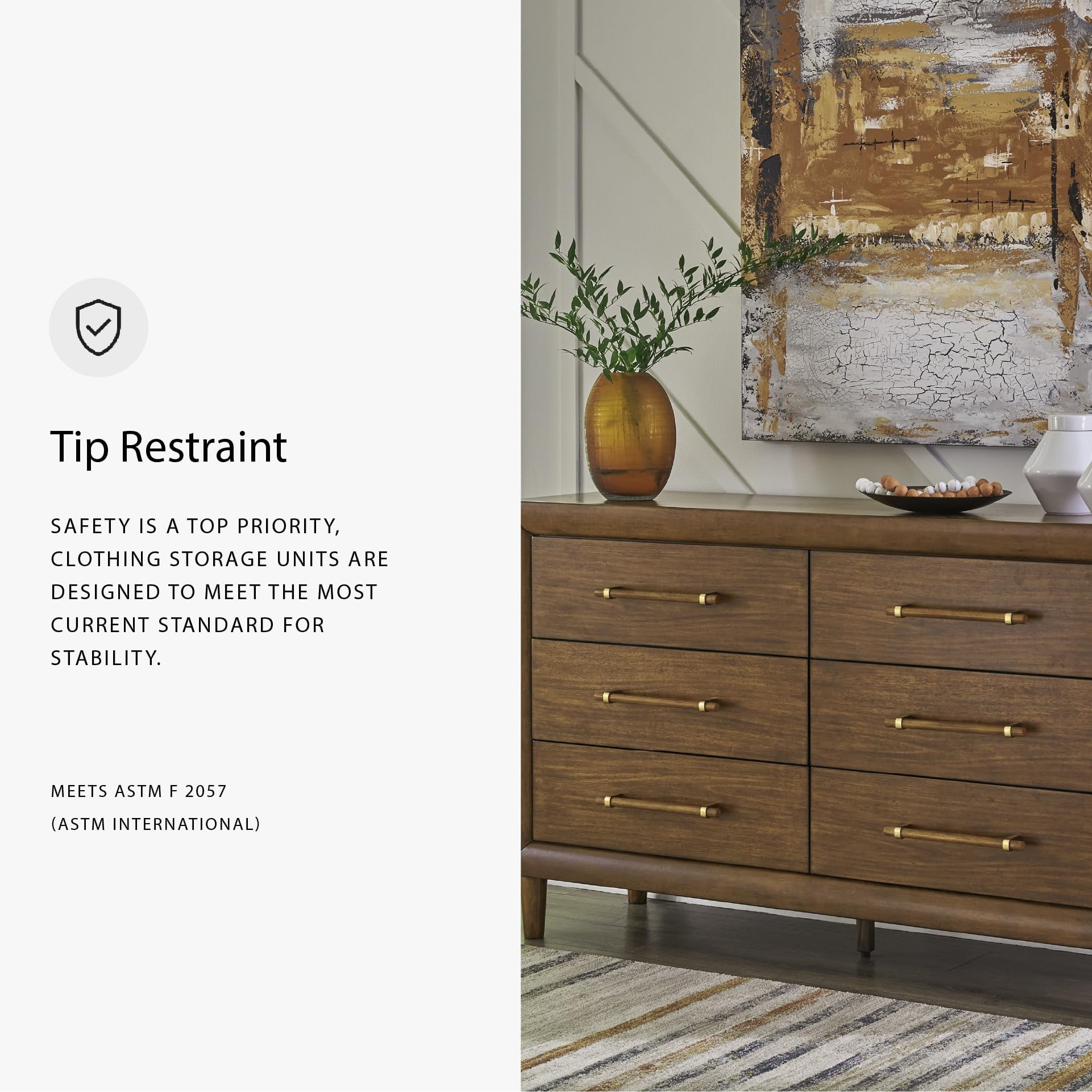 Ashley Furniture Lyncott Brown Dresser