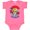 Hot Pink, variant on Inktastic Colorado Mountain Scene with Clouds and Moon Boys or Girls Baby Bodysuit
