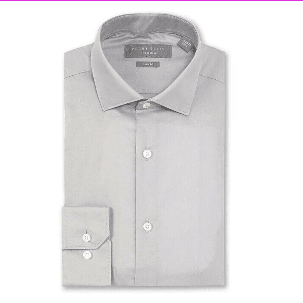 Perry Ellis Premium Non-Iron Slim-Fit 