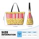 thumbnail image 4 of Fotbe Popcorn Bolsa de Viaje para Playa - Resistente al Agua, Bolsa Tote de Gran Capacidad y Ligera con 7 Bolsillos para Mujeres y Hombres, 4 of 7
