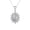 White Gold, variant on Cate & Chloe Sage 18k White Gold Plated Pendant Necklace with Simulated Diamond Crystals for Women