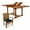 Blue, variant on All Things Cedar Teak 5 pc. Patio Dining Table Set with Butterfly Extension