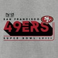 thumbnail image 4 of Men's Heather Gray San Francisco 49ers Super Bowl LVIII Team Members Roster T-Shirt, 4 of 5