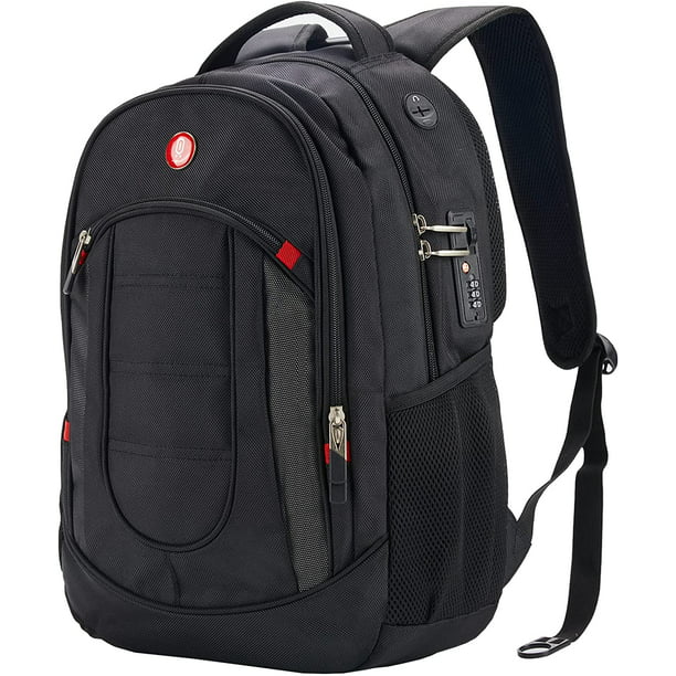 Omnpak 15.6 Inch Swiss Laptop Backpack for Men, Anti-Theft Travel ...
