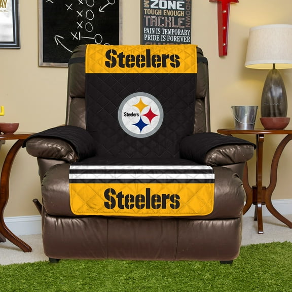 Black Pittsburgh Steelers Recliner Protector