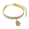 thumbnail image 1 of TIELUTT Three Of Encrusted Rhinestone Pet Collars Water Drop Coloured Pendants Stretch Dog and Cat Necklace Jewellery Dog Hair Color Cat Kimono Puller Snap Joint Oil for Dogs Cat Ties, 1 of 3